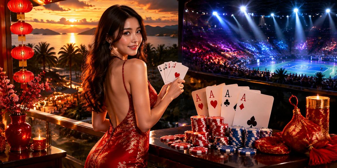Permainan poker kasino mudah alih di Kedah dengan paparan meja dan cip dalam tema Melayu